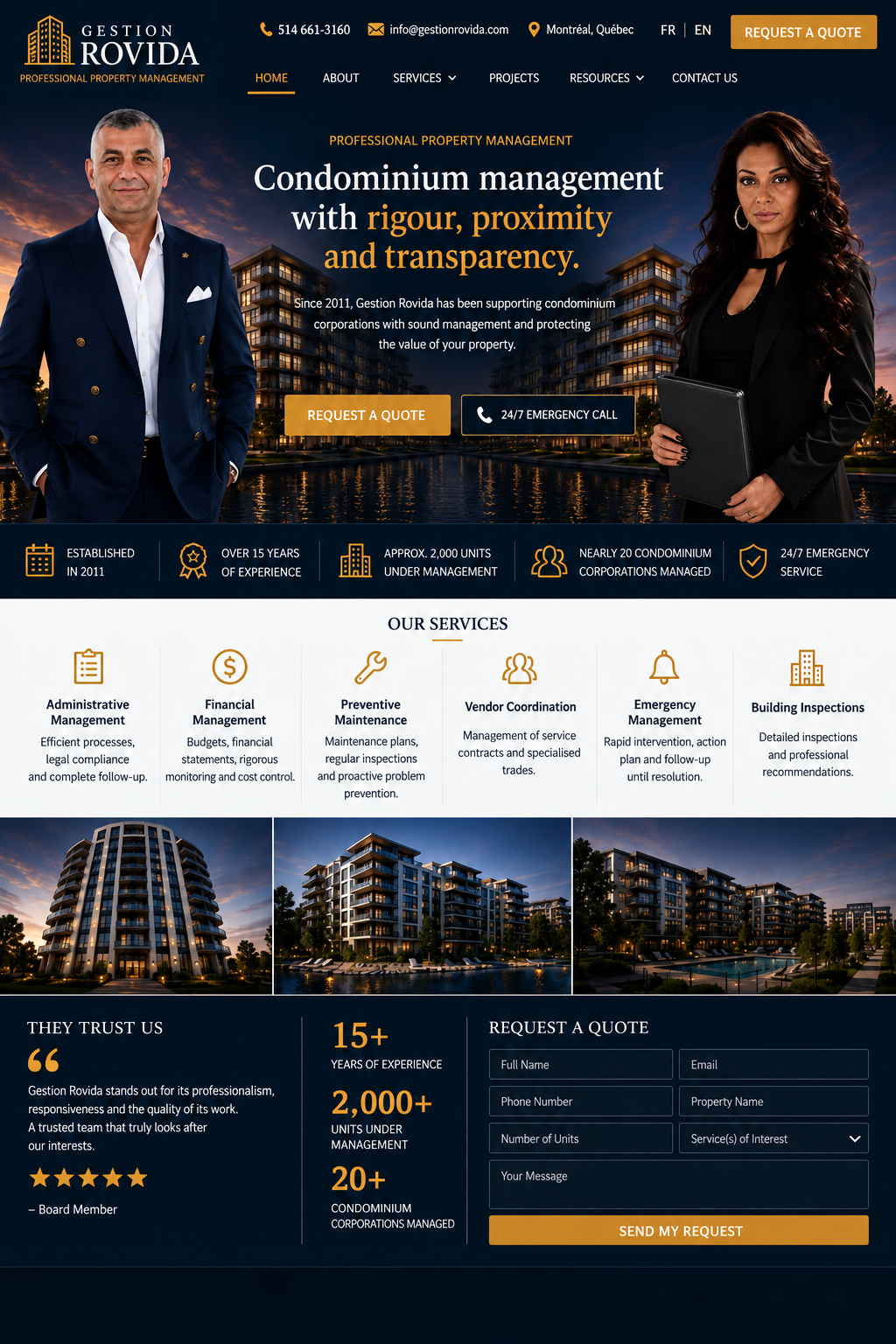 Gestion Rovida professional property management — English
